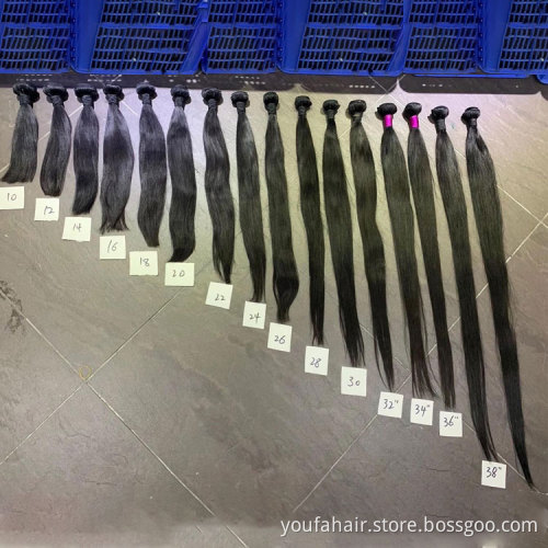 Cheap 100% Human Hair Extension Raw Indian Hair Bundle Long Natural Straight Virgin Remy 10A Cuticle Aligned Hair Bundles Vendor